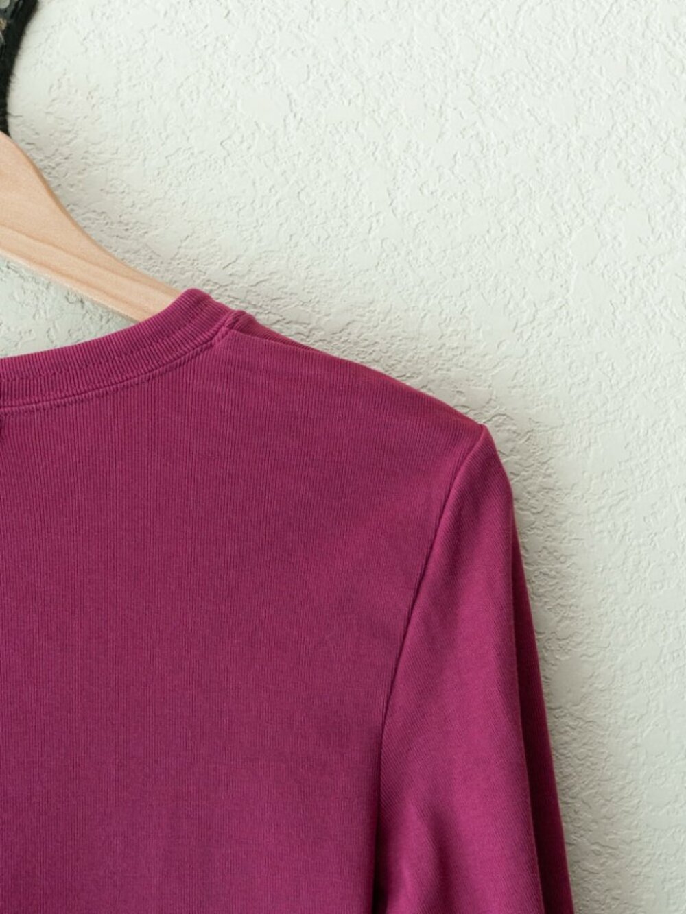 Banana Republic Pink Long Sleeve Tie Neck Top 100% Cotton Made USA Women's M - Picture 10 of 12